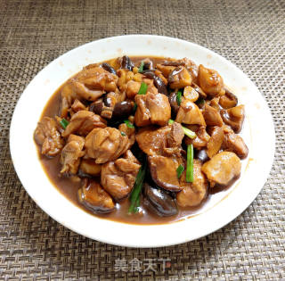 鲜菇焖鸡块的做法步骤：10