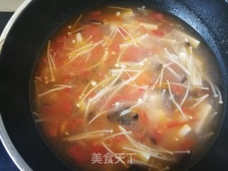 金针菇木耳豆腐蛋花汤的做法步骤：11