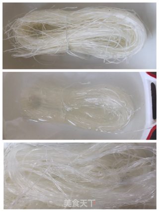 粉丝炒菠菜的做法步骤：1