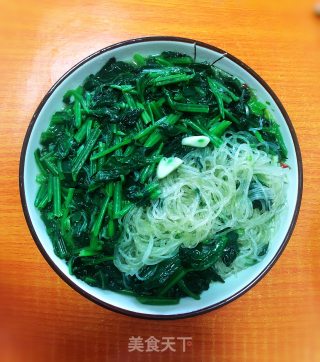 粉丝炒菠菜的做法步骤：5