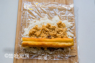 肉松油条饭卷的做法步骤：6