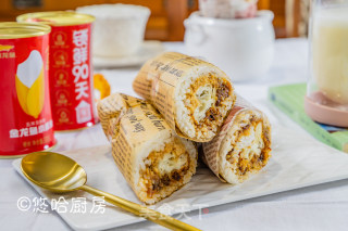 肉松油条饭卷的做法步骤：8