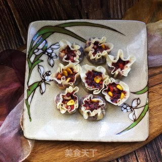 紫米玉米烧卖的做法步骤：12