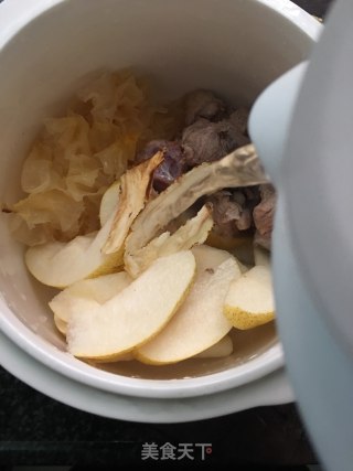 雪梨银耳当归炖龙骨的做法步骤：5