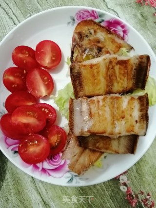 香煎比目鱼的做法步骤：5