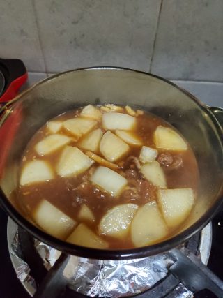 萝卜烧牛腩的做法步骤：4