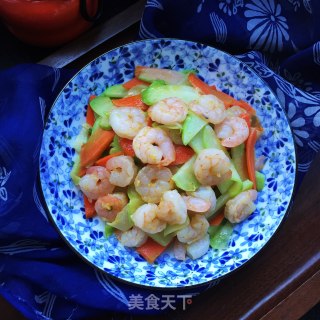 佛手瓜炒虾仁的做法步骤：9