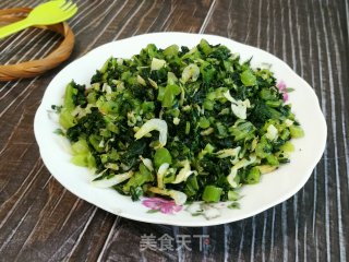 虾皮炒萝卜缨的做法步骤：6