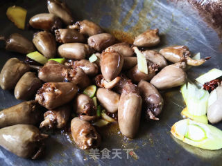 红烧鸡心的做法步骤：5