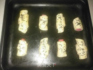 香肠酥皮卷的做法步骤：8