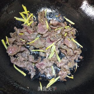 牛肉炒芥兰的做法步骤：10