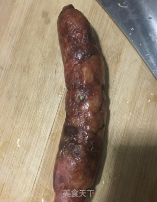 “热汤面”腊肠时蔬面的做法步骤：3
