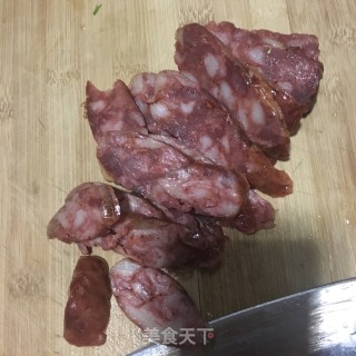 “热汤面”腊肠时蔬面的做法步骤：4