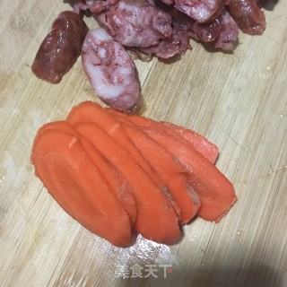 “热汤面”腊肠时蔬面的做法步骤：5
