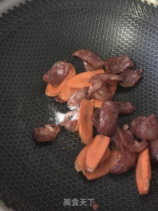“热汤面”腊肠时蔬面的做法步骤：8