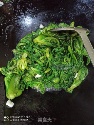 蒜泥茼蒿的做法步骤：4
