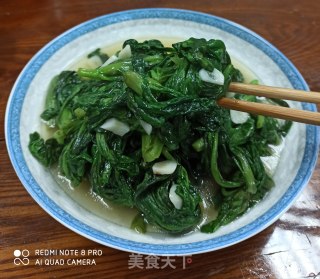 蒜泥茼蒿的做法步骤：5