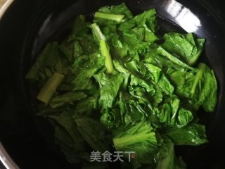 浇汁小白菜木耳的做法步骤：3