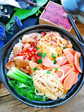 煲仔饭的做法步骤：8
