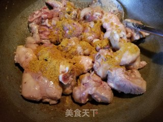 南瓜咖喱鸡的做法步骤：4
