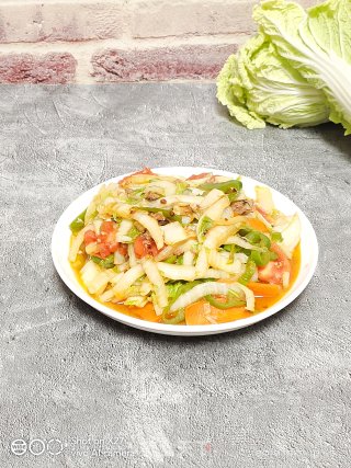 微辣版的大白菜青菜炒肉末，简单下饭，喜欢这种带西红柿煸炒的味道，酸甜又微辣的做法步骤：8