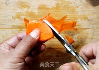 美丽的胡萝卜拼花的做法步骤：4