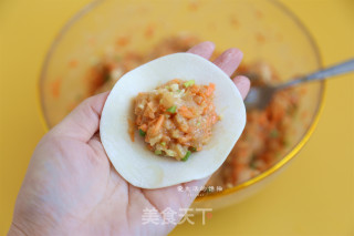 胡萝卜鸡肉煎饺的做法步骤：5