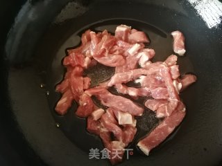 螺丝椒香菇炒牛柳的做法步骤：7