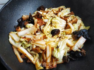 白菜五花肉炖冻豆腐的做法步骤：15