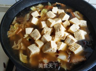 白菜五花肉炖冻豆腐的做法步骤：16
