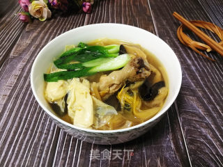 鸡汤豆腐皮的做法步骤：5