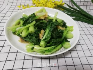 咸肉炒青菜的做法步骤：7