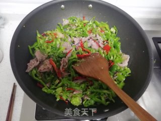 青红椒炒牛肉的做法步骤：7