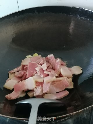火腿炒莴笋的做法步骤：5
