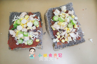 12个月以上辅食快手吐司披萨的做法步骤：4