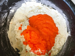 胡萝卜红豆包的做法步骤：4
