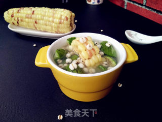 薏米玉米丝瓜汤的做法步骤：10