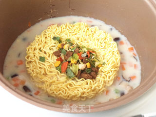 豆浆方便面的做法步骤：9