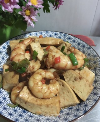 虾仁炒豆腐的做法步骤：16