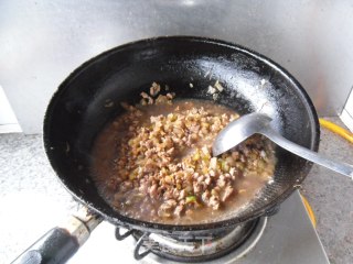 肉丁榨菜打卤面的做法步骤：8