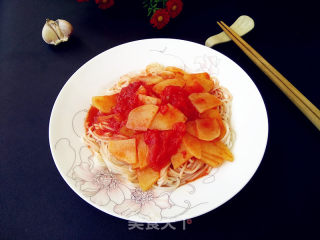番茄土豆盖浇面的做法步骤：11