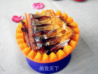 洞庭鱼蒸南瓜的做法步骤：7