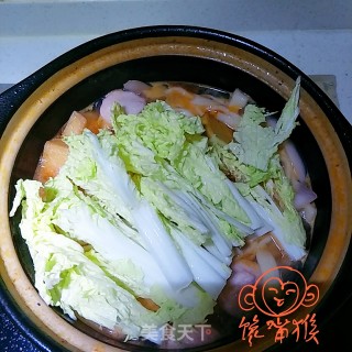 海鲜砂锅抻面的做法步骤：15