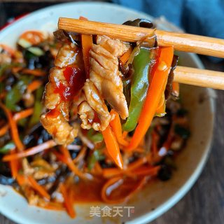 没有鱼的鱼香肉丝的做法步骤：8