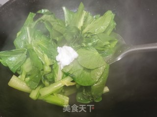清炒菜心的做法步骤：5
