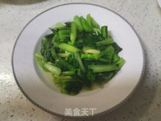 清炒菜心的做法步骤：7