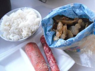 四色丁炒饭的做法步骤：1