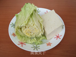 白菜豆腐汤的做法步骤：1
