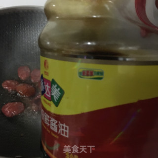 腊肠炒豆腐的做法步骤：11