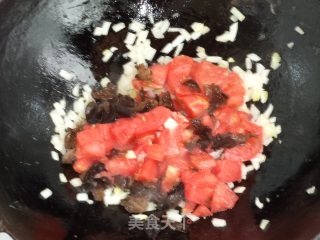 西红柿卤面的做法步骤：5